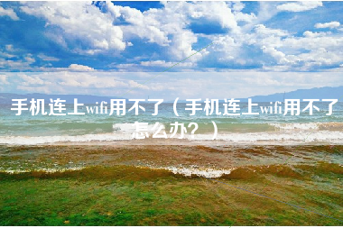 手机连上wifi用不了(手机连上wifi用不了怎么办?)
