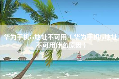 华为手机ip地址不可用(华为手机lp地址不可用什么原因)